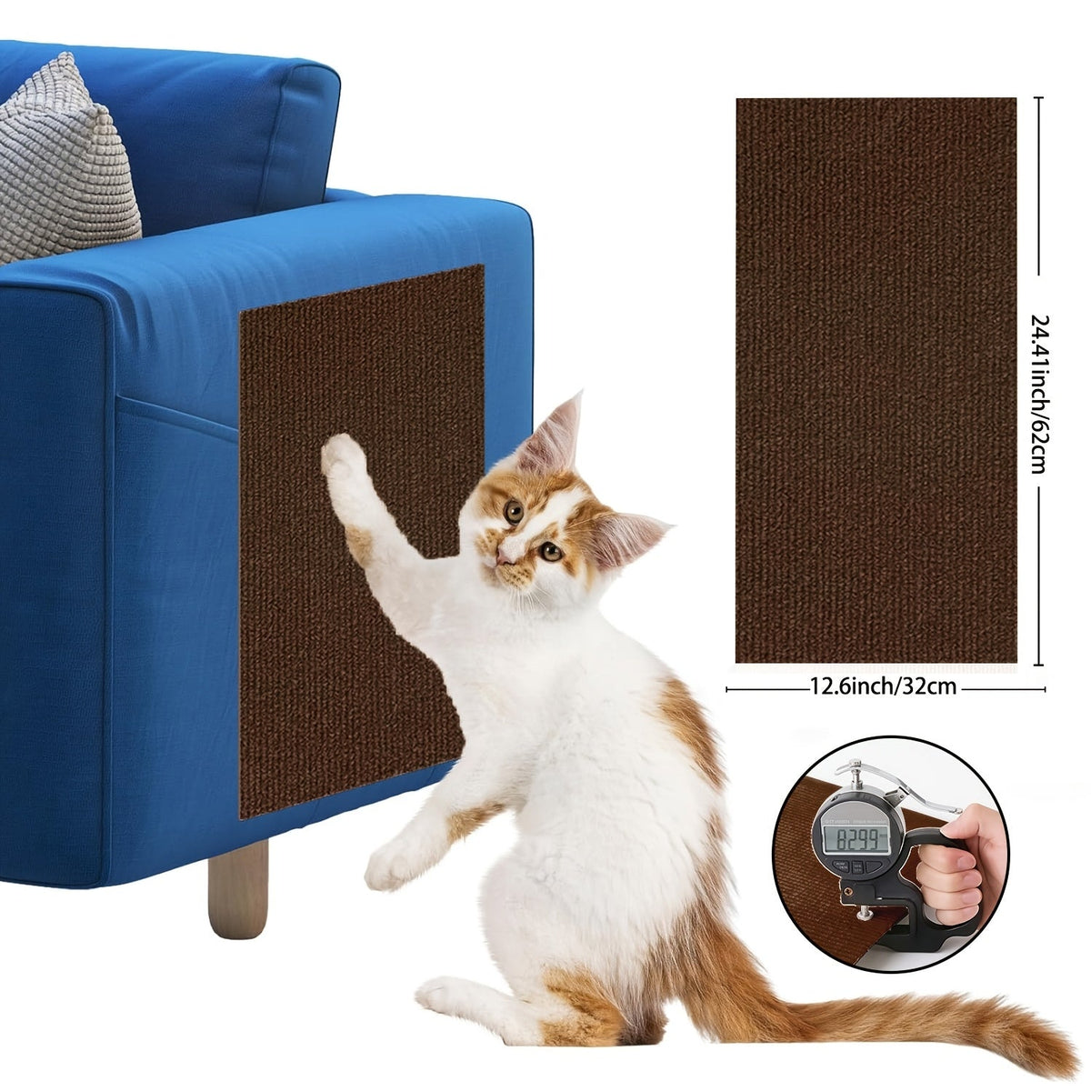 Protecteurs de meubles anti-griffes pour chat auto-adhésifs - Protections découpables pour canapé et mur, dispositifs de dissuasion durables contre les griffades de chat pour canapé, chaise, cadre de porte