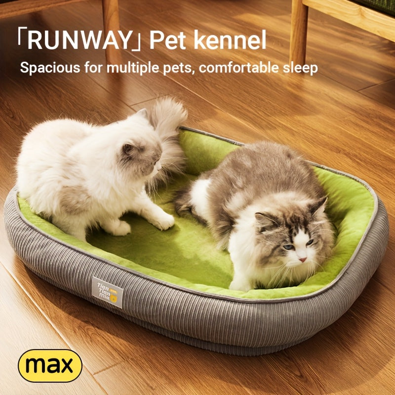 Lit orthopédique pour chien et chat, matelas pour animaux confort toutes saisons, surface anti-humidité, fond antidérapant, housse lavable, adapté aux chiens et chats de petite, moyenne et grande taille, tailles disponibles : S, M, L, XL, XXL