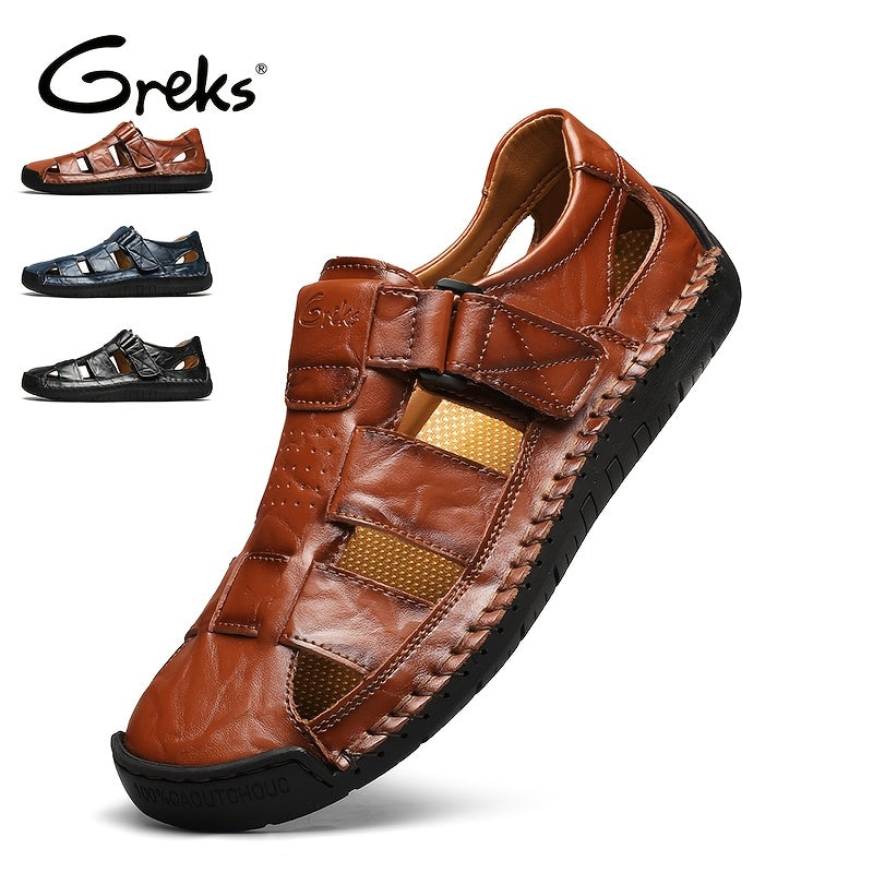 Sandales de sport fermées pour hommes – Chaussures de pêcheur d'extérieur respirantes, mocassins de plage d'été antidérapants pour la randonnée, la marche et les activités aquatiques | Velora
