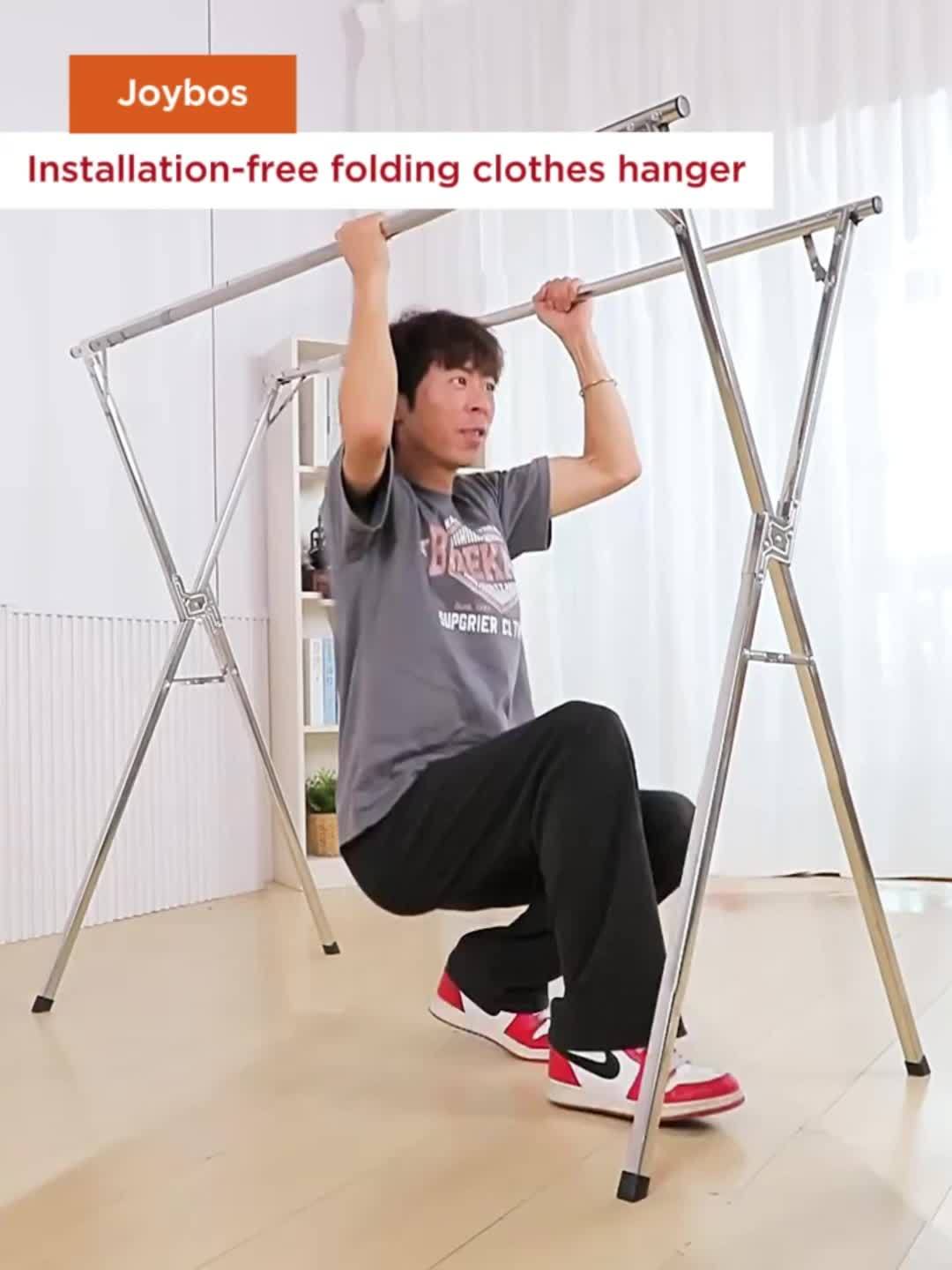 Séchoir à linge en acier inoxydable, 160 cm et 200 cm, rétractable, pliable et robuste, étendoir à linge intérieur/extérieur repliable avec longueur réglable pour balcon, chambre et buanderie