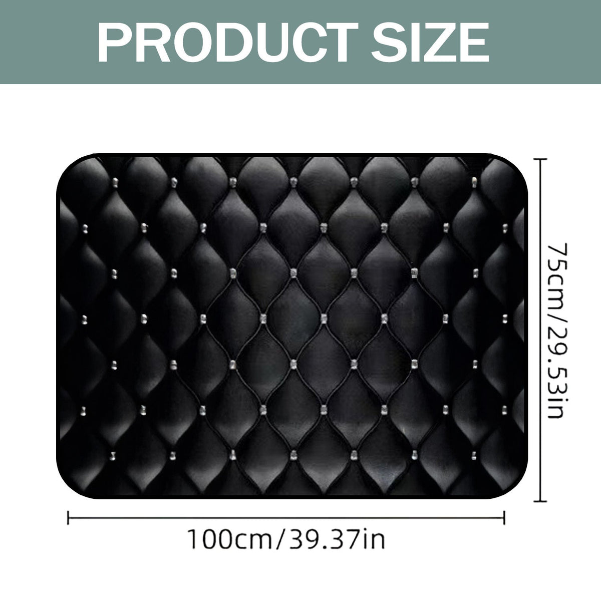 Tapis de coffre pour voiture – Revêtement de chargement antidérapant et imperméable avec motifs uniques, protection intérieure de véhicule durable contre la saleté, les déversements et les rayures, ajustement universel