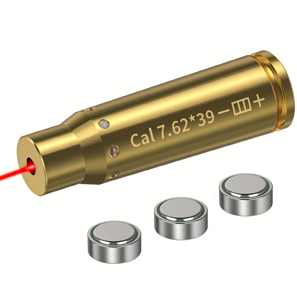 Kit de réglage laser multi-calibres pour 9mm, 45ACP, 223REM, 308WIN, 380ACP, 38SPL, 12GA – Appareil de réglage laser rouge haute précision pour fusils et pistolets, installation facile, inclut 2 jeux de piles