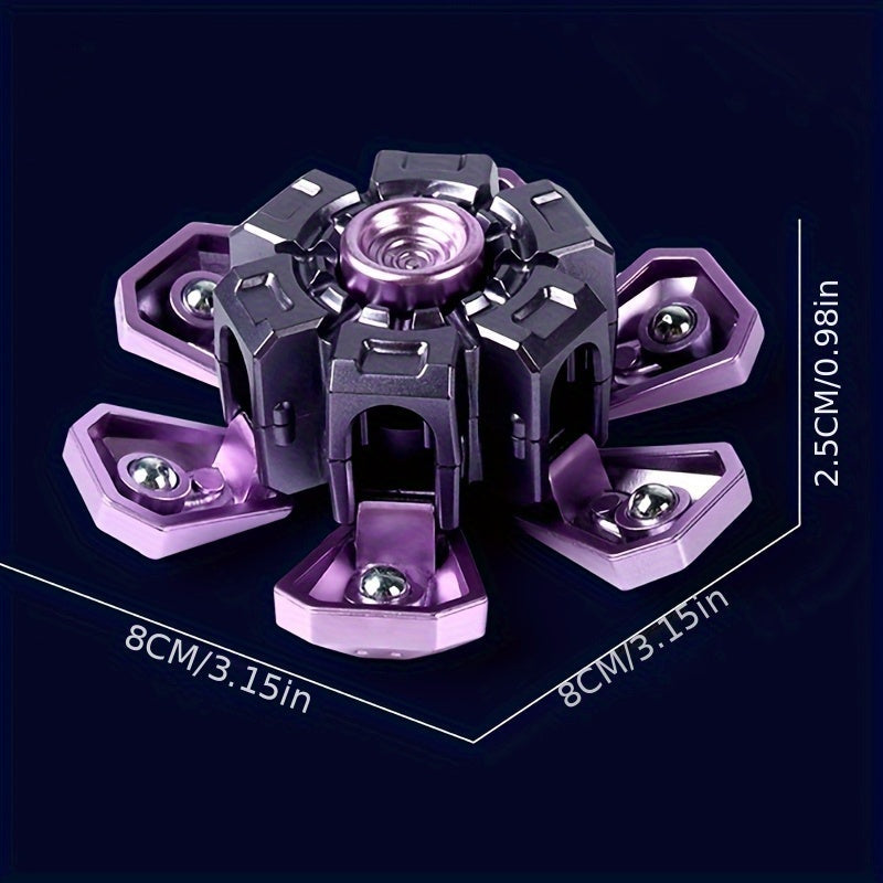 Gyroscope mécanique à déformation, toupie à doigts, couleurs et styles aléatoires, rotation fluide, jouet anti-stress cool, cadeau pour fêtes et sacs surprises