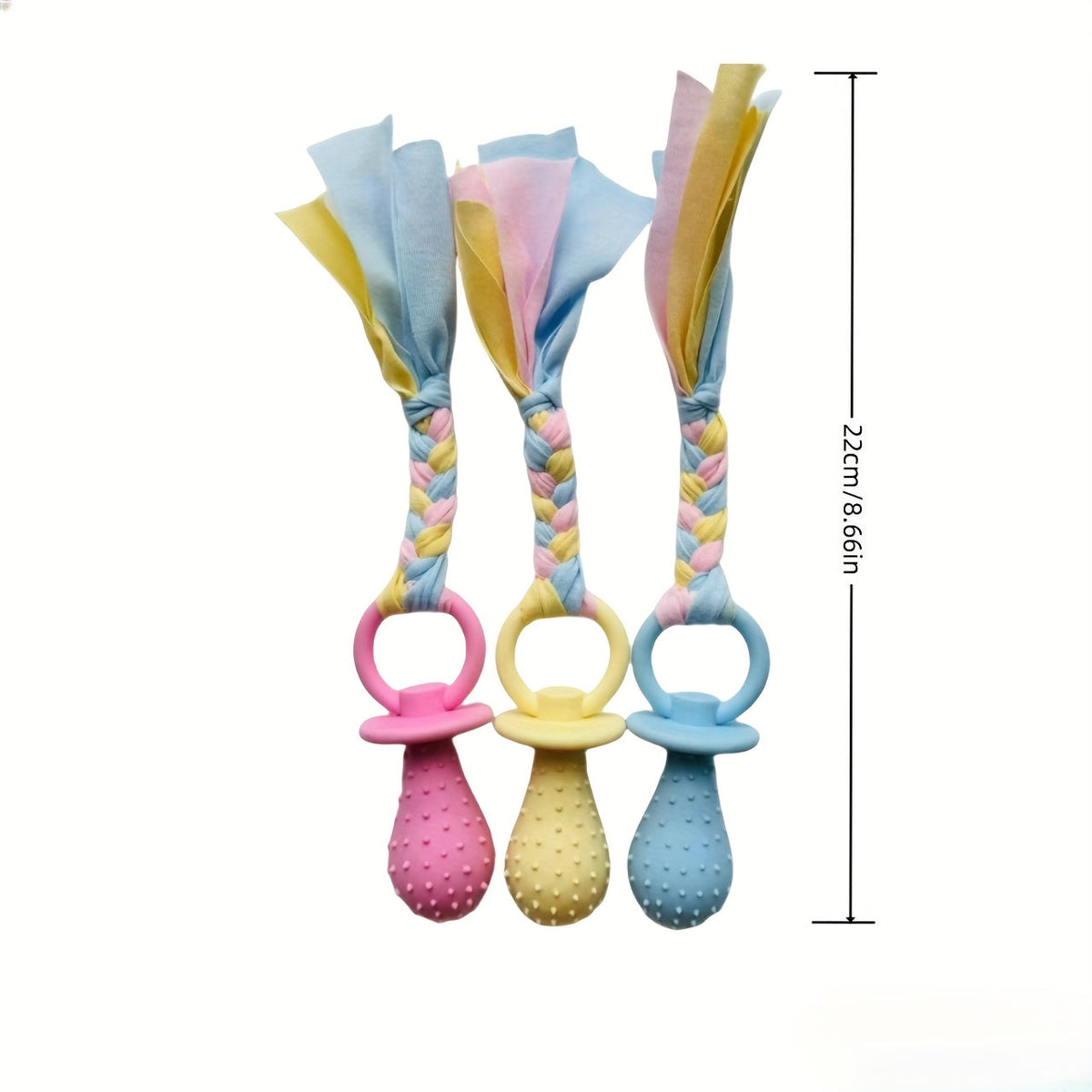 Lot de 9 jouets de dentition apaisants pour animaux - Jouets à mâcher en TPR pour chats et chiens, ensemble de jouets à mâcher pour le nettoyage dentaire et l'ennui pour chiots, chatons et races de petite à moyenne taille