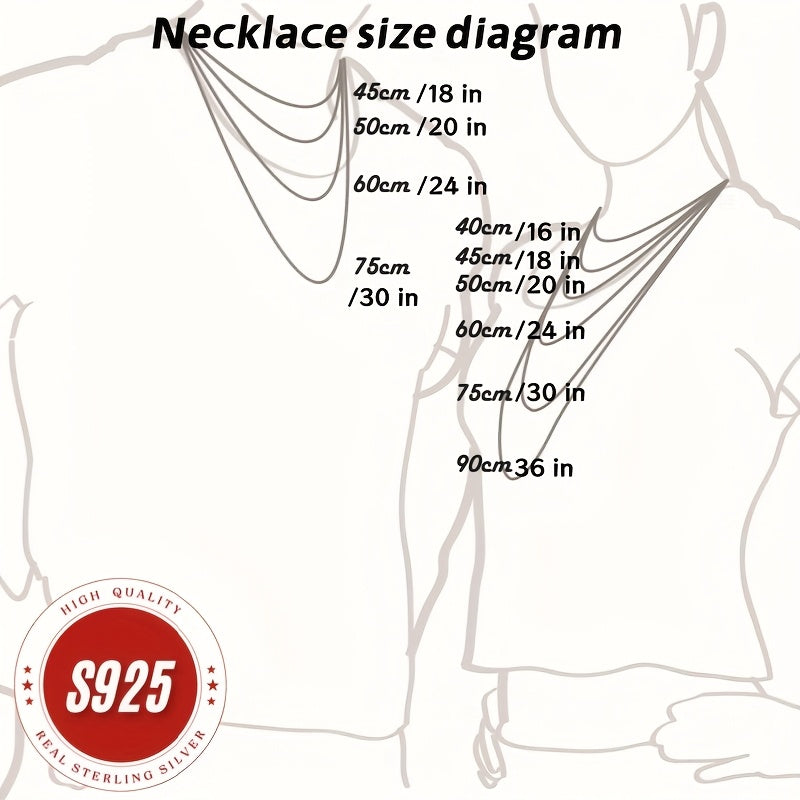 Collier chaîne serpent en argent sterling 925 de 1 mm – Collier superposable hypoallergénique et résistant au ternissement pour femmes et hommes, design minimaliste classique, cadeau idéal pour Noël, la Saint-Valentin et les anniversaires