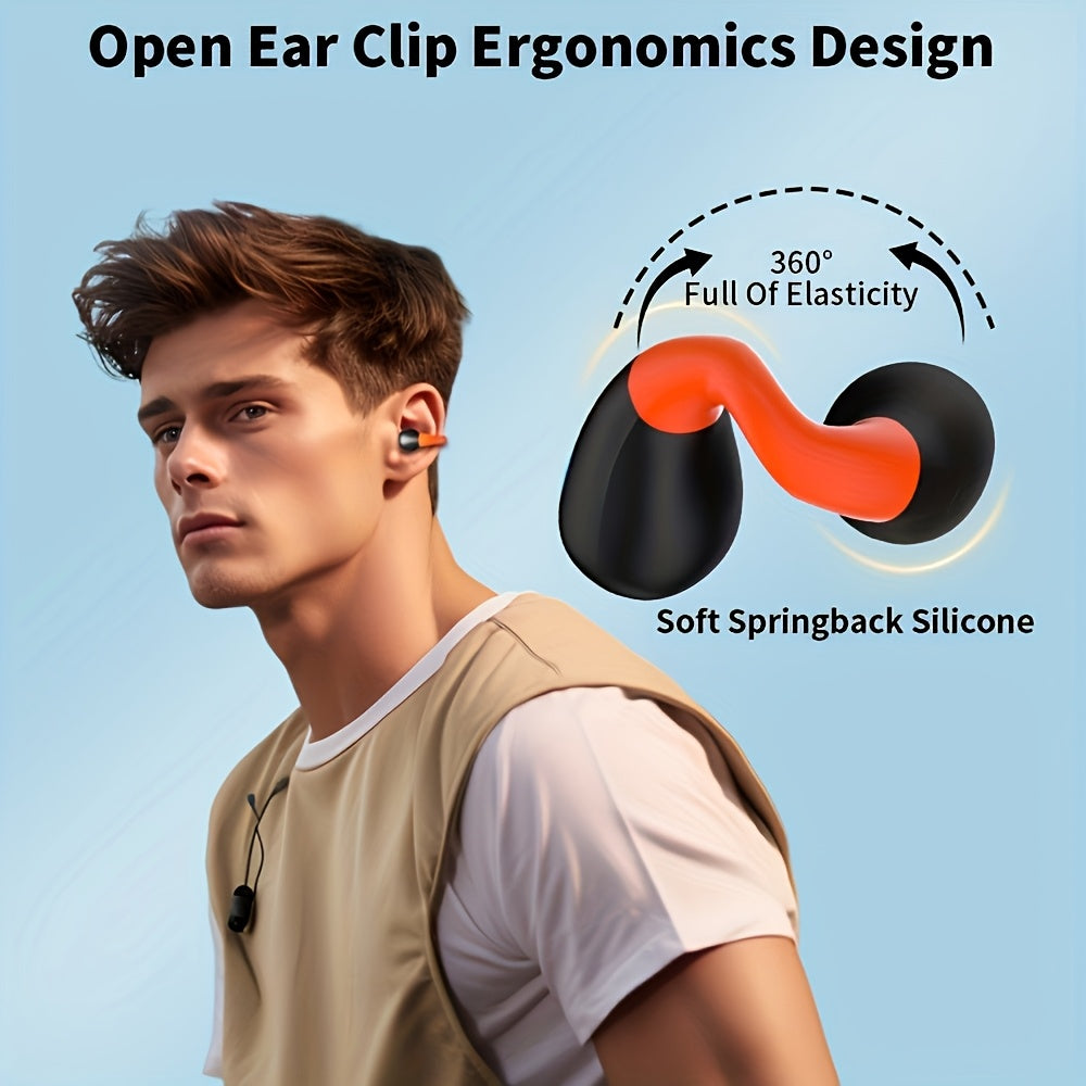 Écouteurs sans fil à conduction ouverte Bluetooth 5.4 TWS, perception ambiante à 360 degrés, appels clairs ENC, commandes tactiles, confort toute la journée, écouteurs de sport et de fitness, maintien sûr, conception véritablement ouverte