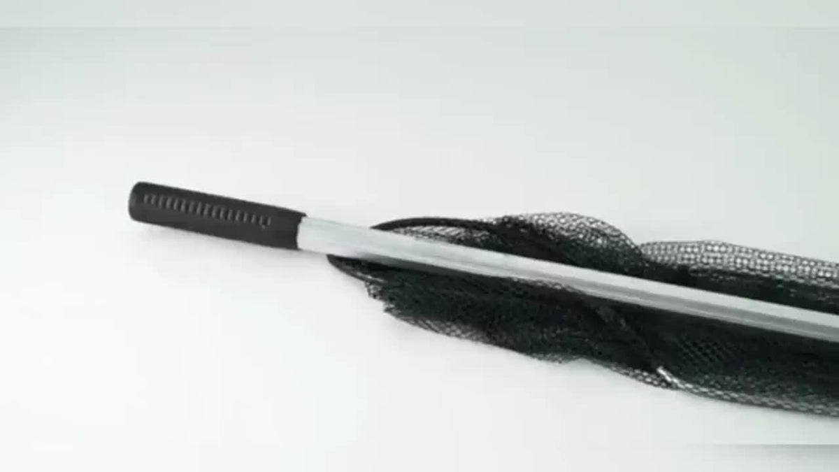 Épuisette de pêche pliable avec manche télescopique en alliage d'aluminium – 3 tailles 86 cm, 110 cm, 130 cm, filet métallique escamotable pour poissons, crabes, écrevisses et crevettes, équipement de pêche portable