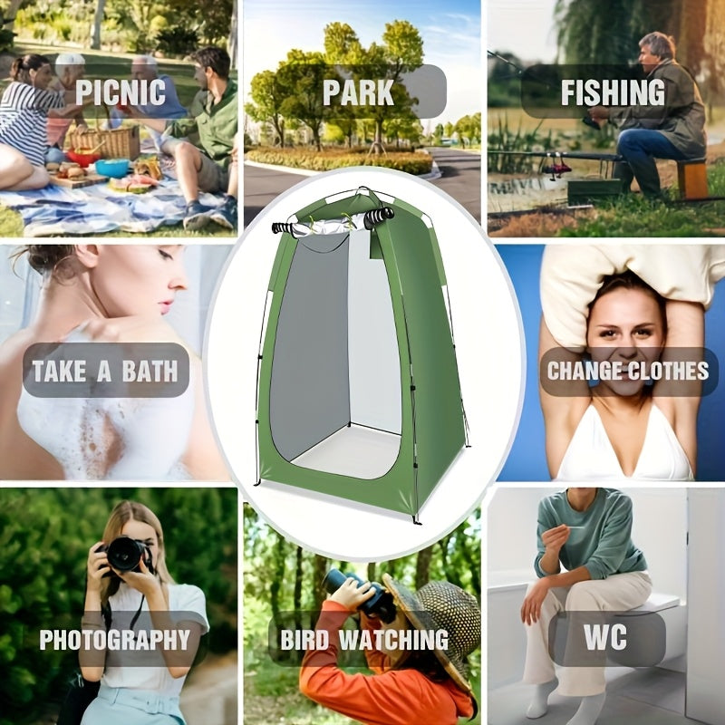 Tente de douche de camping escamotable portable – Cabine d'intimité, vestiaire léger et imperméable, tente de toilette extérieure pour le camping, la randonnée, la plage et le sac à dos, abri d'intimité à installation rapide