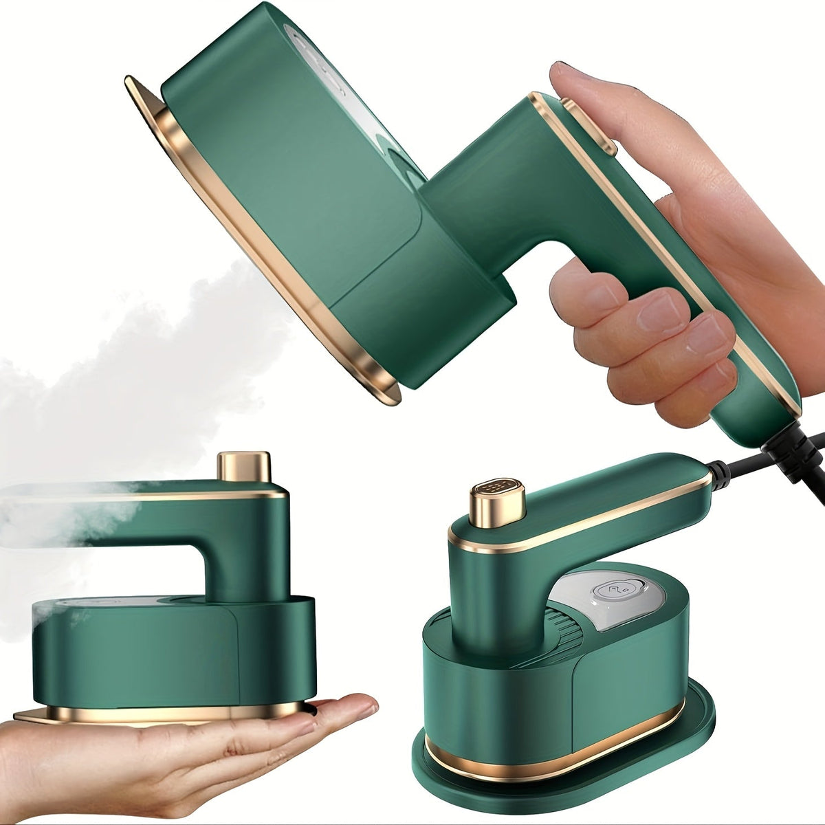 Mini défroisseur vapeur portable pour vêtements – Défroisseur à main à chauffe rapide pour le voyage, les dortoirs et la maison, fer à vapeur compact pour tous tissus, léger et facile à utiliser
