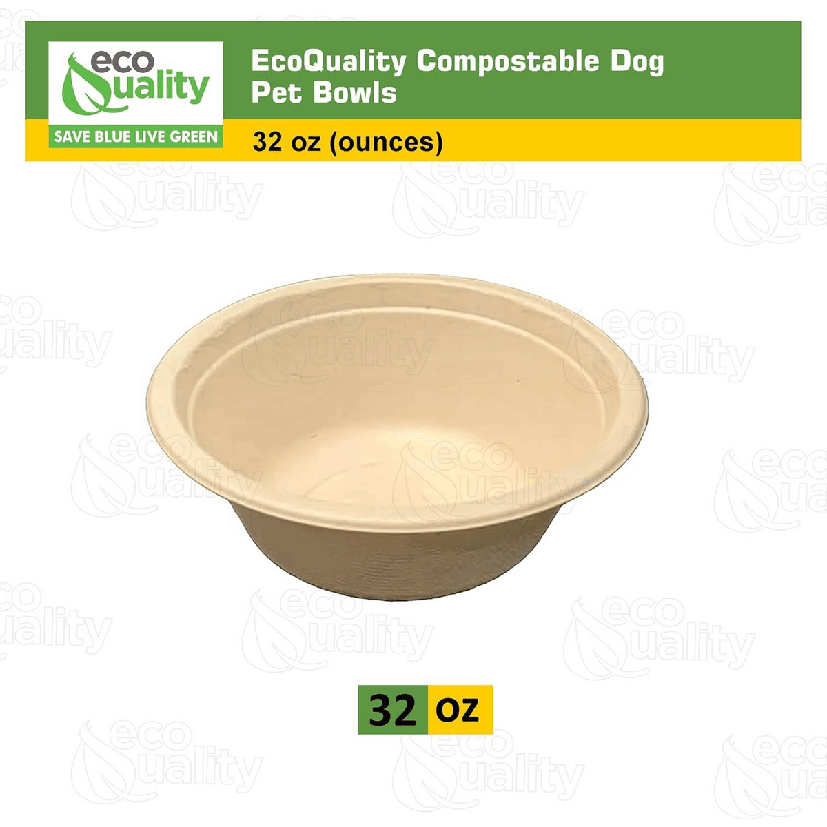 Gamelles jetables pour animaux 946 ml – Bols ronds en papier pour chiens et chats, voyage, refuge, chenil, extérieur et alimentation d'urgence, empilables à usage unique