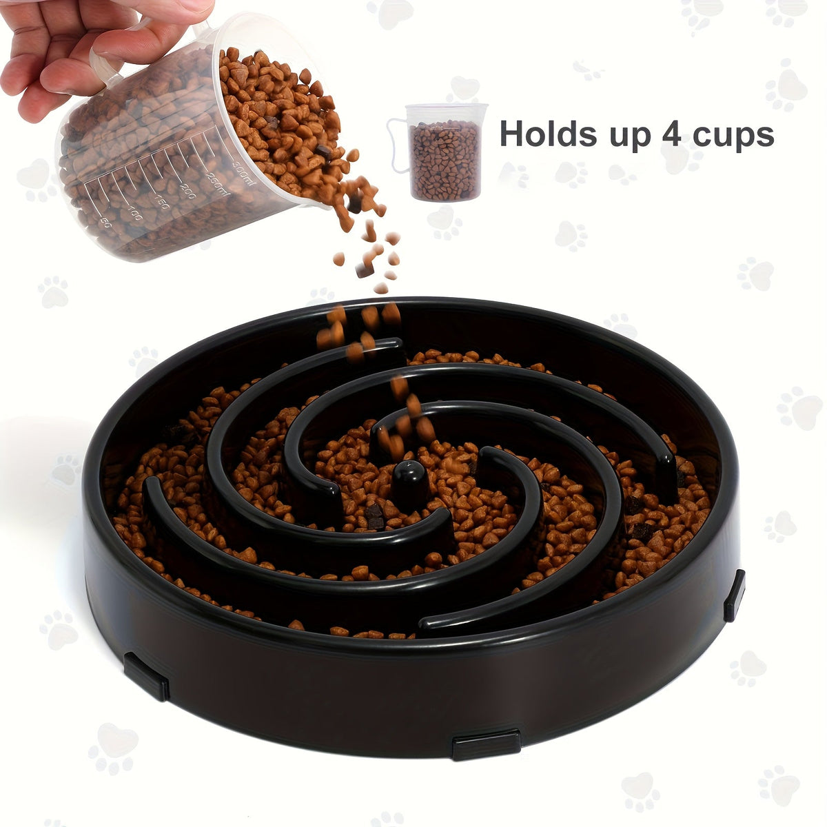 Large Slow Feeder Dog Bowl β Anti-Choke Maze Design for Healthy Eating, Durable PP Non-Toxic Material, Bloat Prevention Bowl for Large & Medium Breed Dogs