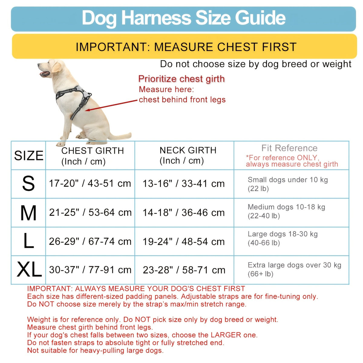Ensemble laisse, harnais et distributeur de sacs à déjections pour chien – Harnais gilet réglable, respirant et anti-fugue pour chiens de taille moyenne à grande avec bandes réfléchissantes – Kit de promenade anti-traction rembourré avec porte-sac intégré