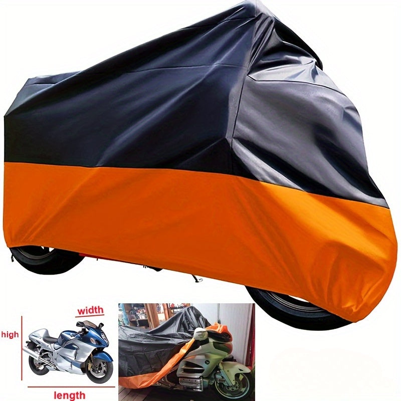 Housse de moto imperméable XXXL à ajustement universel - Protection résistante pour tous les temps pour Harley Road King, Electra Glide, Street Glide, Honda Goldwing, Yamaha Royal Star et motos de tourisme, 295x109x140 cm
