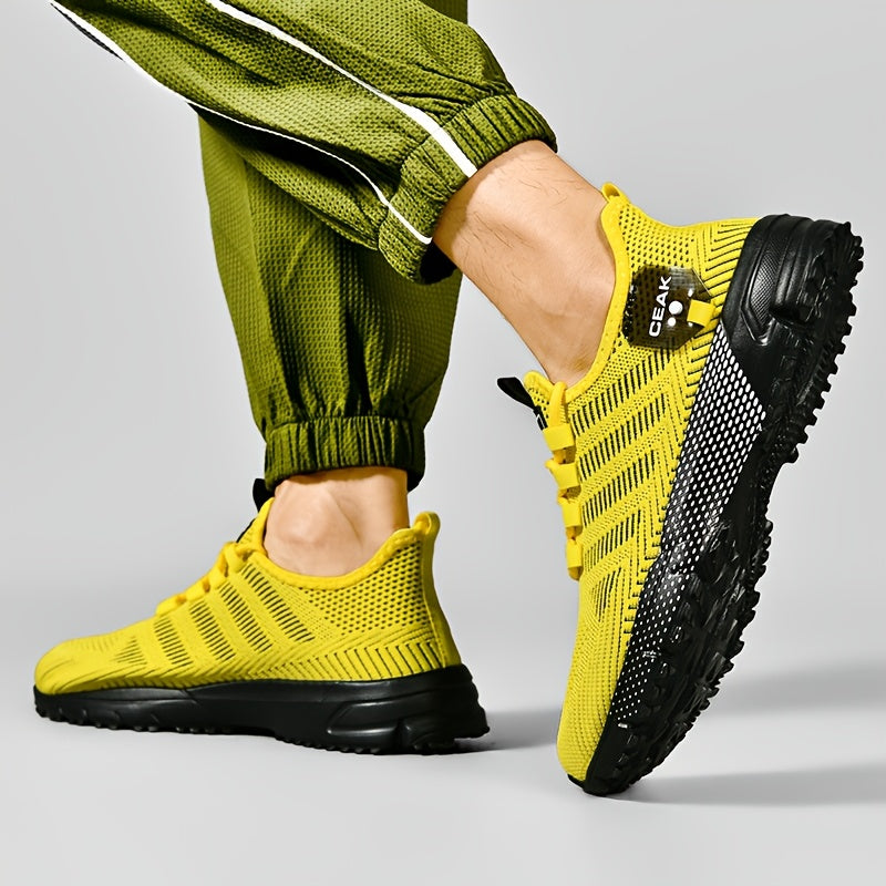 Baskets respirantes en maille pour hommes – Chaussures de sport légères et antidérapantes, coupe basse, pour la course, le jogging, la salle de sport, les activités en extérieur et le quotidien, tailles US 6.5–13.5