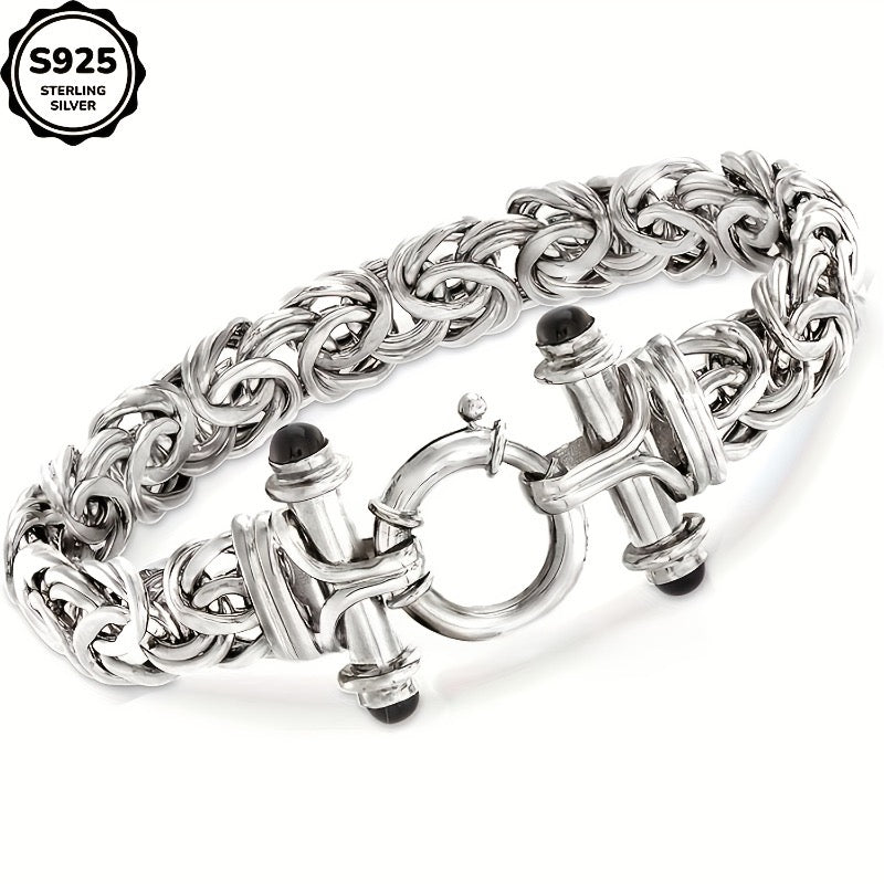 Bracelet classique pour femme en argent sterling 925 avec coffret cadeau - Élégant bijou de poignet argent et or pour anniversaire, Saint-Valentin, remise de diplôme, Noël et cadeaux pour occasions spéciales