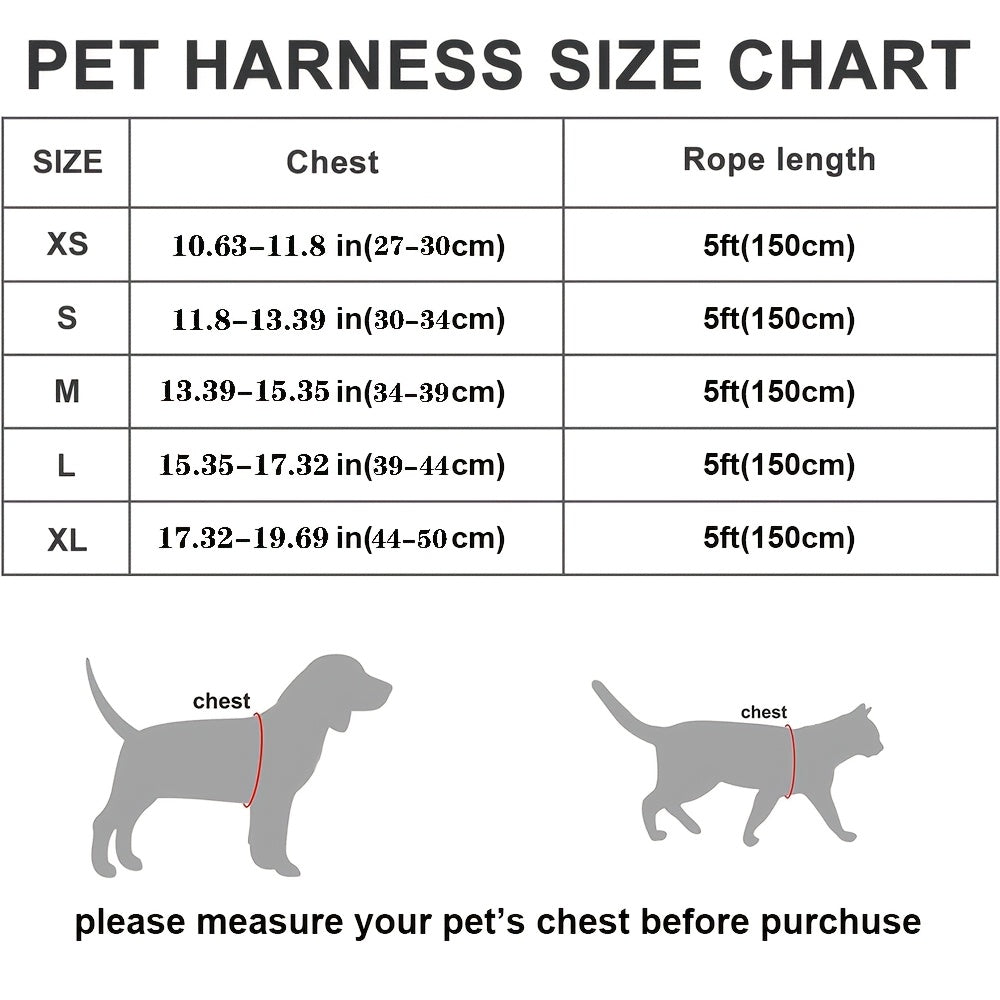 Harnais et laisse pour petits chiens et chiots - Harnais gilet respirant, réfléchissant, doux et léger anti-traction avec laisse assortie XS S M L XL