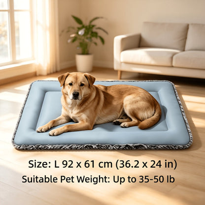Tapis rafraîchissant pour chien pour l'été – Coussin rafraîchissant pour animal en polyester doux avec soutien cervical, tapis de sol de couchage intérieur pour chiens et chats très petits, petits et moyens, lit de soulagement de la chaleur