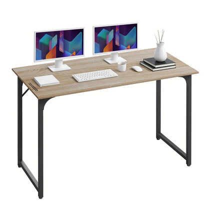Bureau d'ordinateur 32/39/47 pouces – Bureau moderne pour écriture et gaming avec cadre en métal robuste, poste de travail pour bureau à domicile, PC, ordinateur portable et moniteur, 3 tailles disponibles