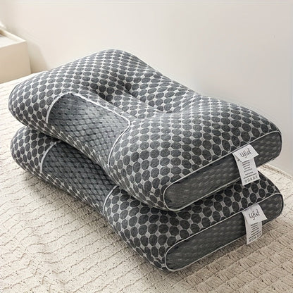 Lot de 2 oreillers de lit – Coussins ultra-doux avec soutien cervical et housses amovibles lavables en machine, sommeil profond et respirant, confort toutes saisons pour la chambre à coucher