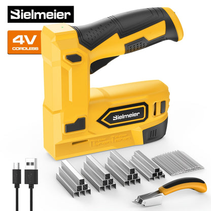Cloueuse et agrafeuse sans fil 2 en 1 20V – Aucun compresseur nécessaire, batterie et chargeur inclus, dispositif de sécurité, 1600/2000 clous et agrafes pour la menuiserie, le rembourrage et le bricolage