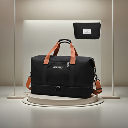 Sac de voyage grande capacité pour femme avec compartiment humide/sec – Sac de sport pour fitness et yoga, fourre-tout pour week-end et nuitée, loisirs et plein air, disponible en plusieurs coloris