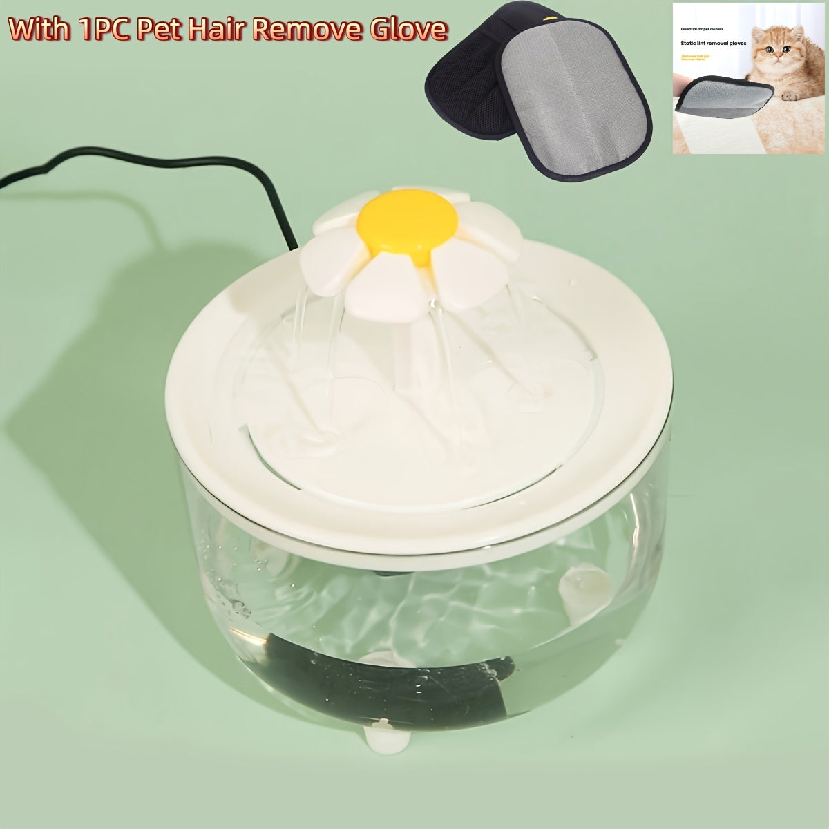 Fontaine à eau pour animaux 1,5 L, silencieuse, alimentée par USB, sans BPA - Fontaine automatique pour chats et petits animaux, facile à nettoyer, sans pile, distributeur d'eau filtrée fraîche en continu