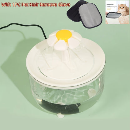 Fontaine à eau pour animaux 1,5 L, silencieuse, alimentée par USB, sans BPA - Fontaine automatique pour chats et petits animaux, facile à nettoyer, sans pile, distributeur d'eau filtrée fraîche en continu