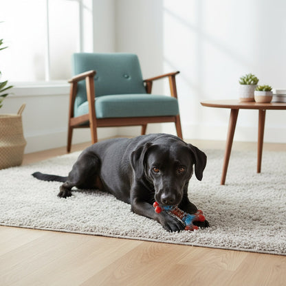 Jouets à mâcher indestructibles pour chiens, mâcheurs agressifs, grande race, jouet de dentition en nylon robuste, durable et solide, anti-ennui, jouet à mâcher interactif, occupe les chiens, rouge, 1 pce, 2 pces, 4 pces