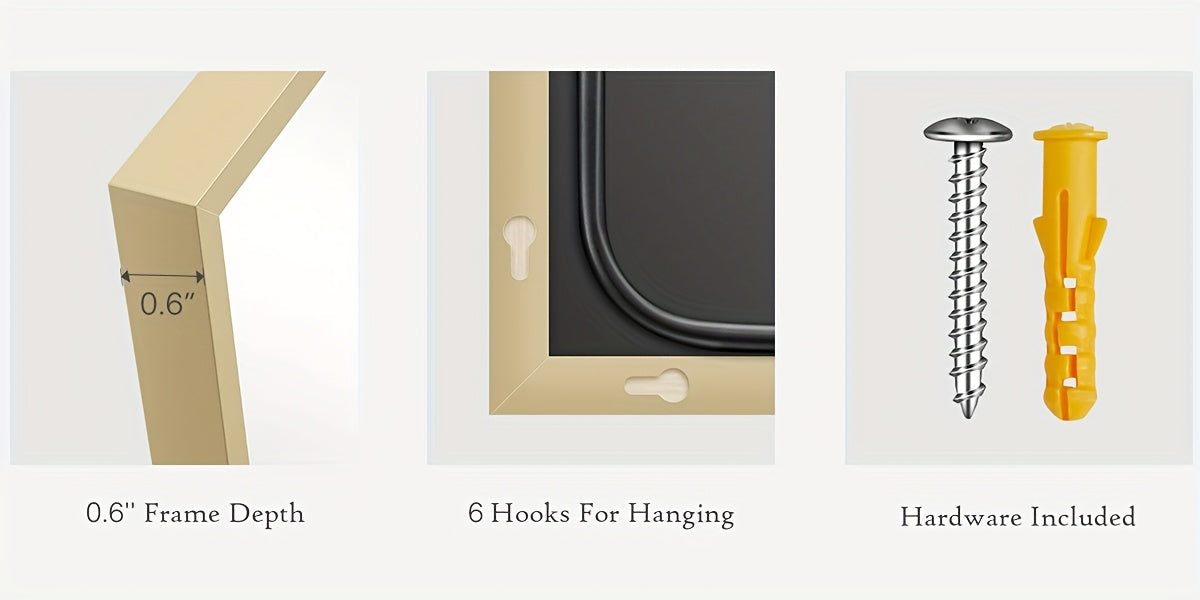 Miroir pleine longueur arqué avec support 64x21 / 59x16 pouces, miroir de sol en verre nano incassable avec cadre en alliage d'aluminium, miroir pleine longueur sur pied pour chambre, salon, vestiaire, décoration murale