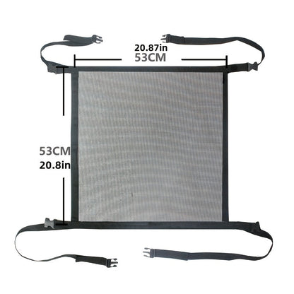 Filet de protection et de rangement pour animaux en voiture - Organisateur réglable en polyester, protection de siège arrière facile à installer pour tous véhicules, tailles M et L pour chiens et chats