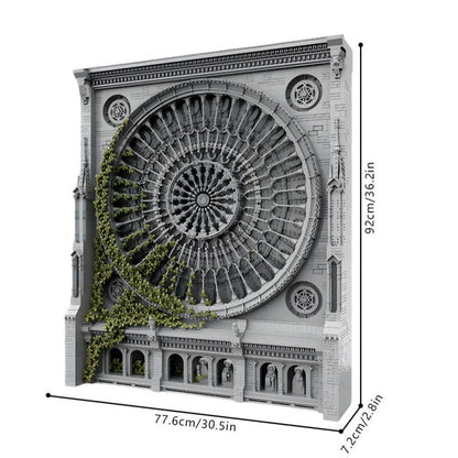 5887 Pcs Gothic Cathedral MOC Building Blocks Set for Adults – Abandoned Architecture Facade Model Kit, STEM Creative Challenge Brick Toy, Compatible with Major Brands, Great Gift Idea