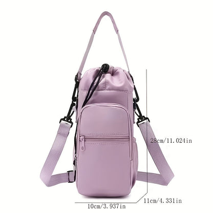Sac à bandoulière croisé – Sac de jour monobretelle, sacoche pour téléphone légère et multifonction avec sangle réglable, tissu résistant, pour sports en plein air, randonnée, voyage, fitness, usage quotidien – Hommes et femmes