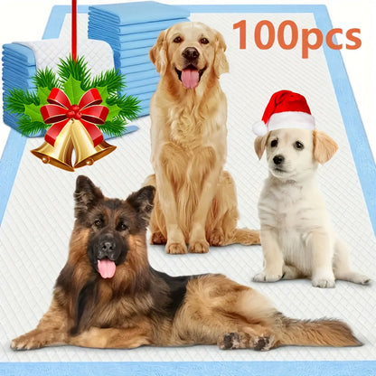 Alèses de dressage pour chiens extra larges jetables 60x60 cm, anti-fuites, anti-odeurs, absorbantes, pour chiots, accessoires pour la propreté, paquet de 50, 100 ou 200