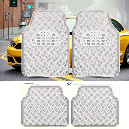 4-Piece Car Floor Mats Set Waterproof All-Weather Heavy Duty - Non-Slip Dustproof Easy Clean Universal Fit for SUV Truck Sedan, Full Coverage Interior Protection Mats in Multiple Colors