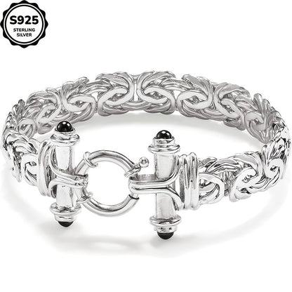 Bracelet classique pour femme en argent sterling 925 avec coffret cadeau - Élégant bijou de poignet argent et or pour anniversaire, Saint-Valentin, remise de diplôme, Noël et cadeaux pour occasions spéciales