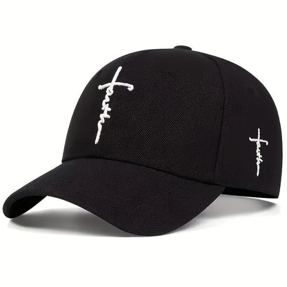 Lot de 4 casquettes de baseball à thème religieux pour hommes et femmes – Casquette de sport décontractée et légère en polyester, réglable, couleur unie pour les voyages en plein air, la plage, cadeau de Noël ou de fête des Pères