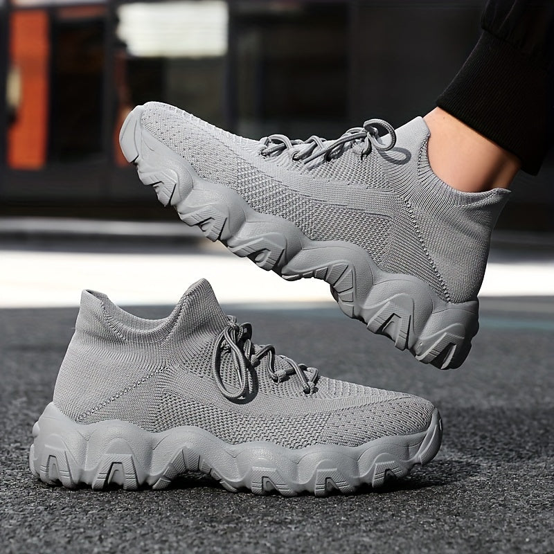 Chaussures de sport décontractées et respirantes pour hommes – Baskets légères en maille pour la marche, la course, la salle de sport et le quotidien, gris argenté, bleu roi, kaki, bleu, pointures larges US 6,5–14, semelle confortable et antidérapante