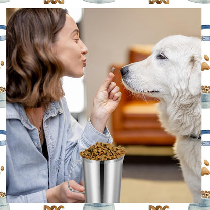 Pelle doseuse pour nourriture pour animaux – Gobelet doseur moulé par injection, lavable au lave-vaisselle, pour nourriture pour chien, chat et oiseau, contrôle précis des portions pour l'alimentation quotidienne et la gestion du poids de l'animal