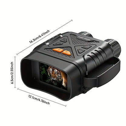 Jumelles de vision nocturne 4K pour adultes – Zoom numérique 10x, écran HD 2,8", illuminateur infrarouge 7 niveaux, photo et vidéo 12 MP, rechargeables – Parfaites pour la chasse, le bateau et l'exploration en plein air, cadeau pour hommes