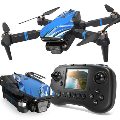 Foldable Drone with Camera for Adults Brushless Motor, 2.8-Inch LCD Screen Remote, 270° Obstacle Avoidance, Dual Camera, Altitude Hold, Headless Mode, 3D Flips, 32G SD Card – Beginner RC Quadcopter with 3 Speeds & One-Key Takeoff