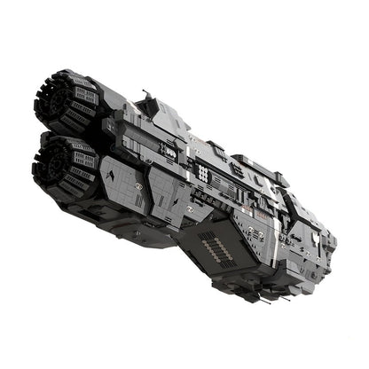 6595 Pieces MOC Sci-Fi Heavy Cruiser UNSC Warship Building Kit – Modular Micro Bricks Collectible Interstellar Vessel Model for Adults, Space Enthusiasts, Home Office Display Decor & Gift