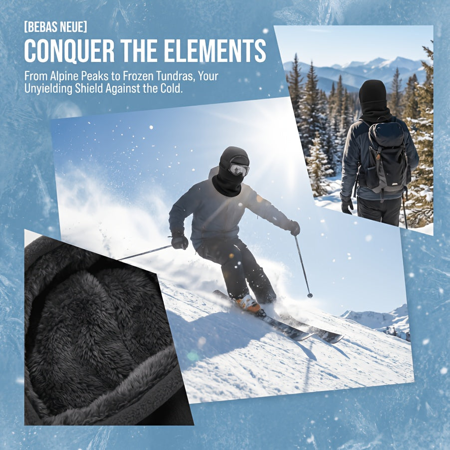 Lot de 2 cagoules de ski coupe-vent en polaire – Protection intégrale du visage et du cou pour hommes et femmes, idéale pour le cyclisme, le ski, le snowboard, la moto et les sports d'extérieur par temps froid, bonnet chaud unisexe
