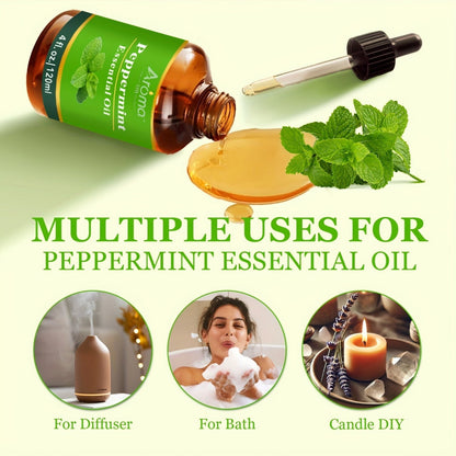 Huiles essentielles 100 % naturelles 118 ml – Lavande, eucalyptus, encens, menthe poivrée, citron, orange douce pour diffuseur, aromathérapie, savon, bougie, huile corporelle