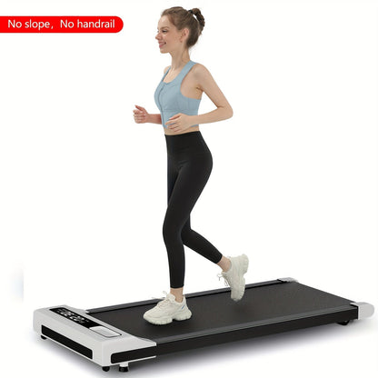 Incline Foldable Treadmill Walking Pad with Handles – 300 LB Capacity Portable Under Desk Treadmill for Home & Office, Compact Quiet Walking Pad with Incline for Weight Loss & Cardio Fitness