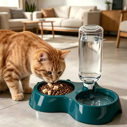 Ensemble de bols pour animaux inclinés et antidérapants – Conception ergonomique inclinée pour chats et chiens, sans pile, favorise une posture saine, station de nourriture et d'eau facile à nettoyer pour animaux d'intérieur