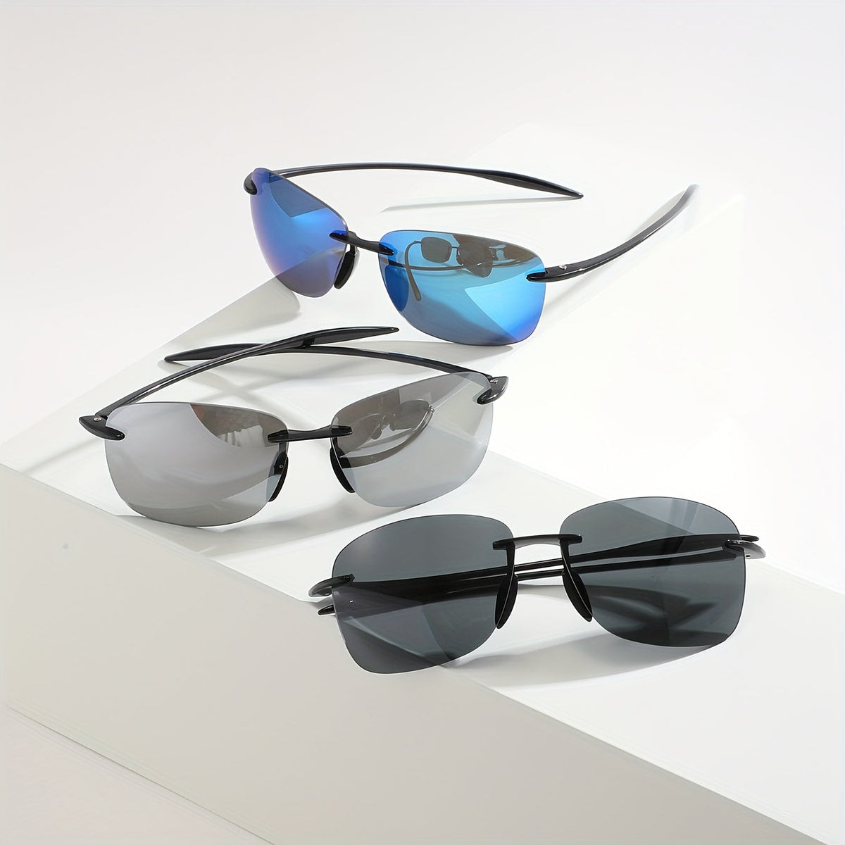 Lunettes de soleil polarisées pour hommes – Pack de 3 ou 6, protection UV400, verres HD anti-reflets, monture en polycarbonate légère, lunettes pour la conduite et les sports de plein air, lot cadeau pour lui