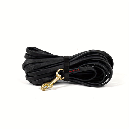 Laisse de dressage longue pour chien - Nylon enduit de PVC imperméable, résistance à la traction de 272 kg (600 lb), longe pour le rappel en extérieur, disponible en 1,5 m, 3 m, 6 m et 9 m (5, 10, 20 et 30 pieds), facile à nettoyer