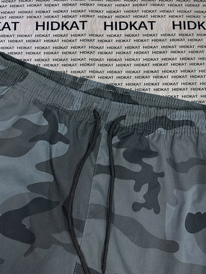 Pantalon cargo camouflage pour femme – Pantalon long décontracté pour la randonnée et le plein air, léger et respirant, multipoches, taille élastique, XS-XXL, camouflage