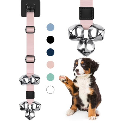 Dog Potty Training Bells for Door – Adjustable Height Doorbell for Dogs to Go Outside, No Battery Needed, Durable Pet Door Bell for Housetraining Puppies & Dogs, Single or Double Pack, Multiple Colors