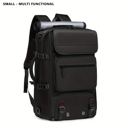 17 Inch Laptop Backpack Large Capacity – Airline Approved Travel Bag with Shoe Compartment, Multi-Pocket Business Work Backpack for Men, Durable Nylon, Hiking & Camping, Small & Large Sizes